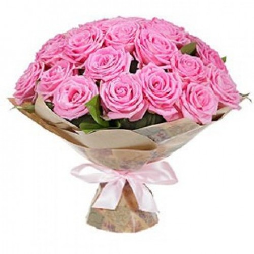 25 крымских розовых роз