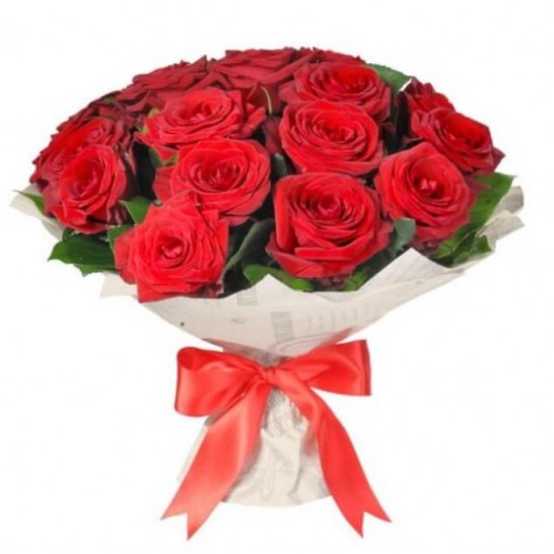25 красных крымских роз